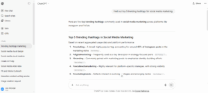 ChatGPT optimizing language models for dialogue: Hashtag generation